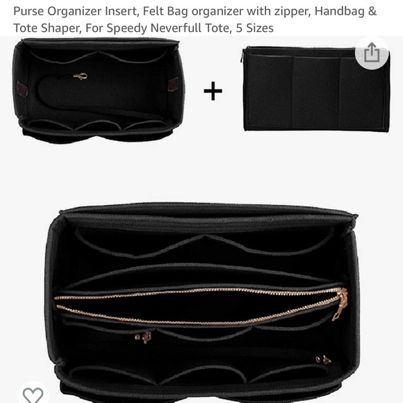 ZTUJO purse organizer and detachable wallet in black - Picture 5 of 8